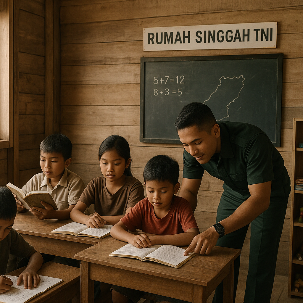 Rumah Singgah TNI di Pulau Sebatik: Tempat Anak Perbatasan Belajar dan Bermimpi