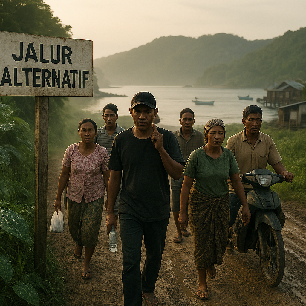 Menyusuri Jalur Alternatif Warga Perbatasan di Sabang, Impian Jalan Mulus Belum Terwujud