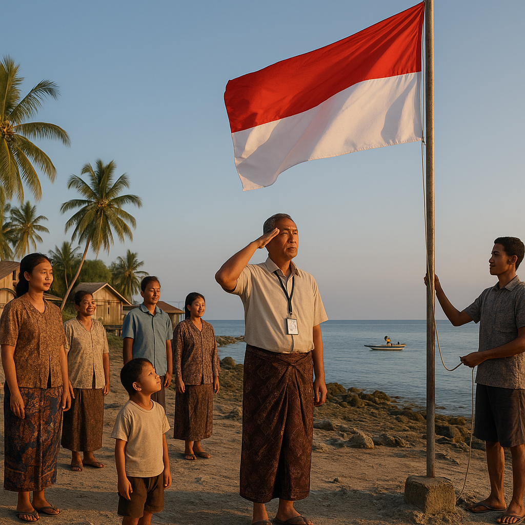 Kisah Nasionalisme di Tapal Batas: Bendera Merah Putih Berkibar di Pelosok Miangas