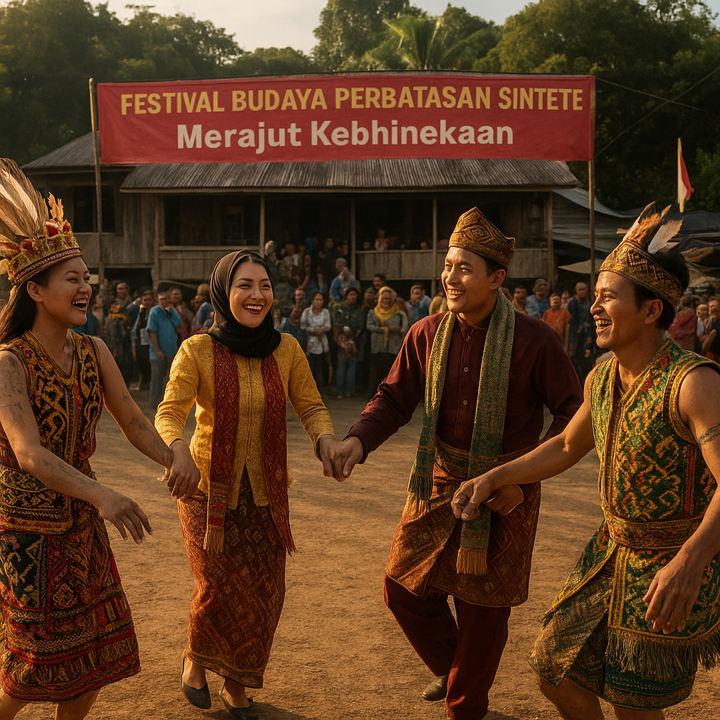 Gelaran Festival Budaya Perbatasan di Sintete: Merajut Kebhinekaan di Batas Kalimantan Barat