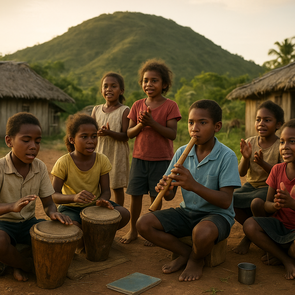 Anak-Anak Perbatasan di Merauke Belajar Mengenal Budaya Nusantara Lewat Musik Tradisional