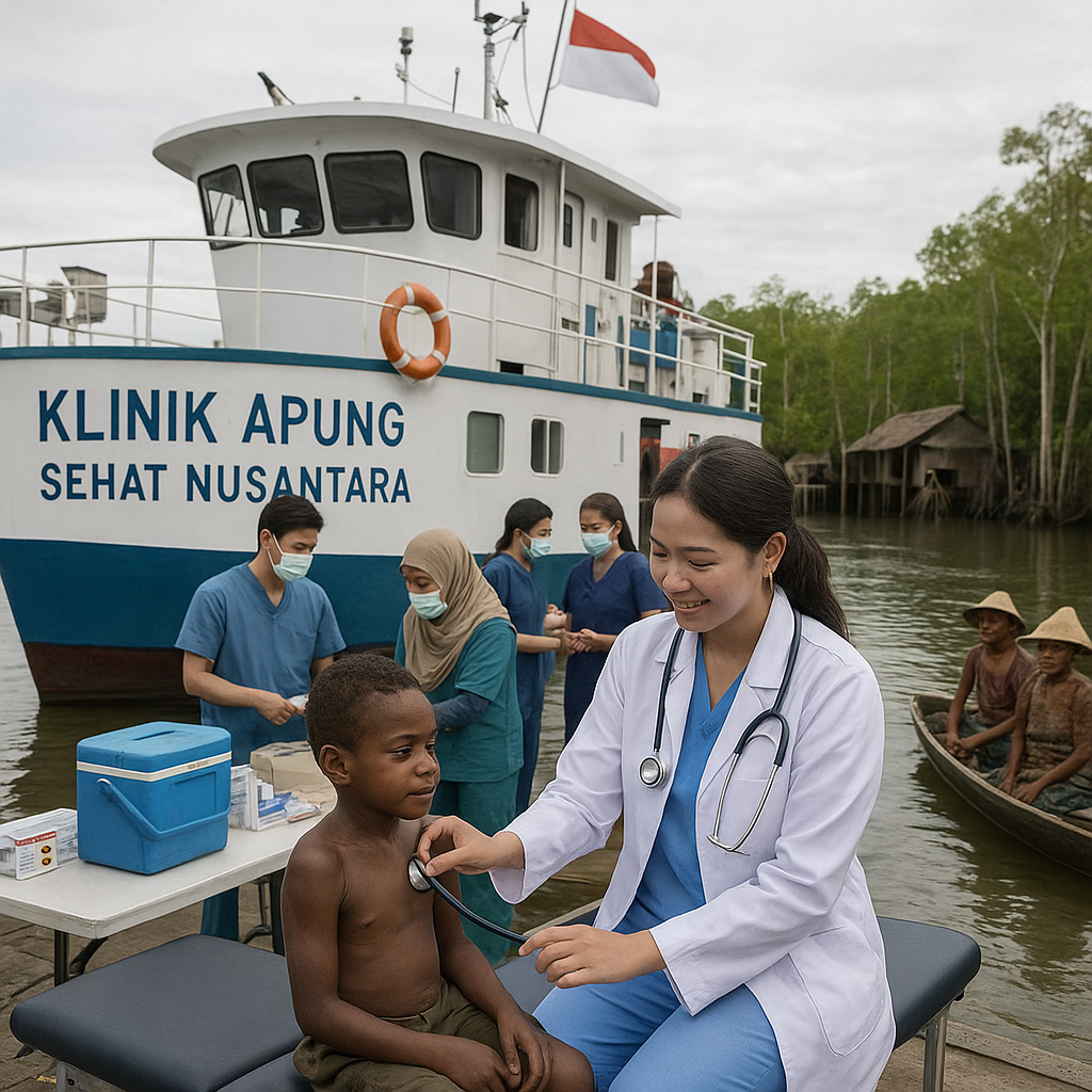 Klinik Apung Berlayar ke Papua Sajikan Pelayanan Kesehatan Gratis di 5 Kampung Terpencil