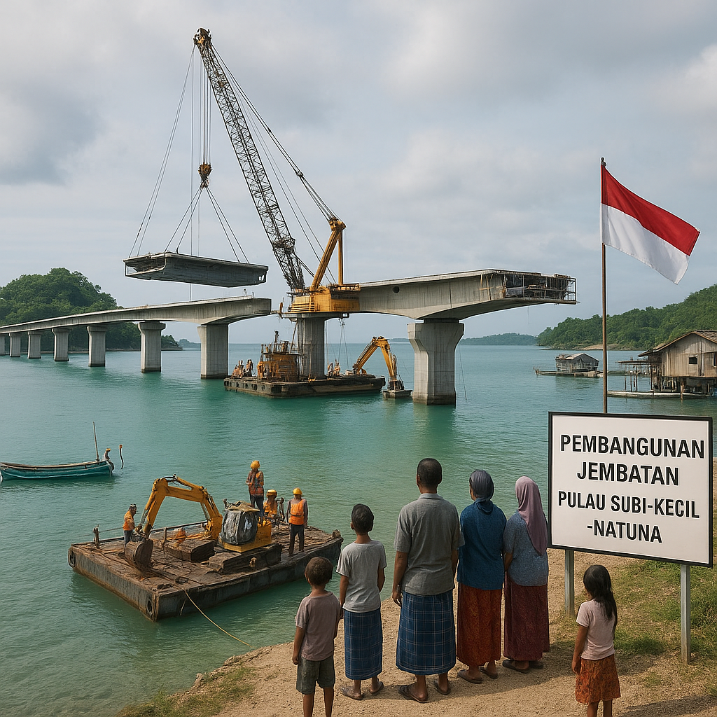 Pembangunan Jembatan Penghubung di Kepulauan Natura: Penghubung Hidup Warga Terpencil
