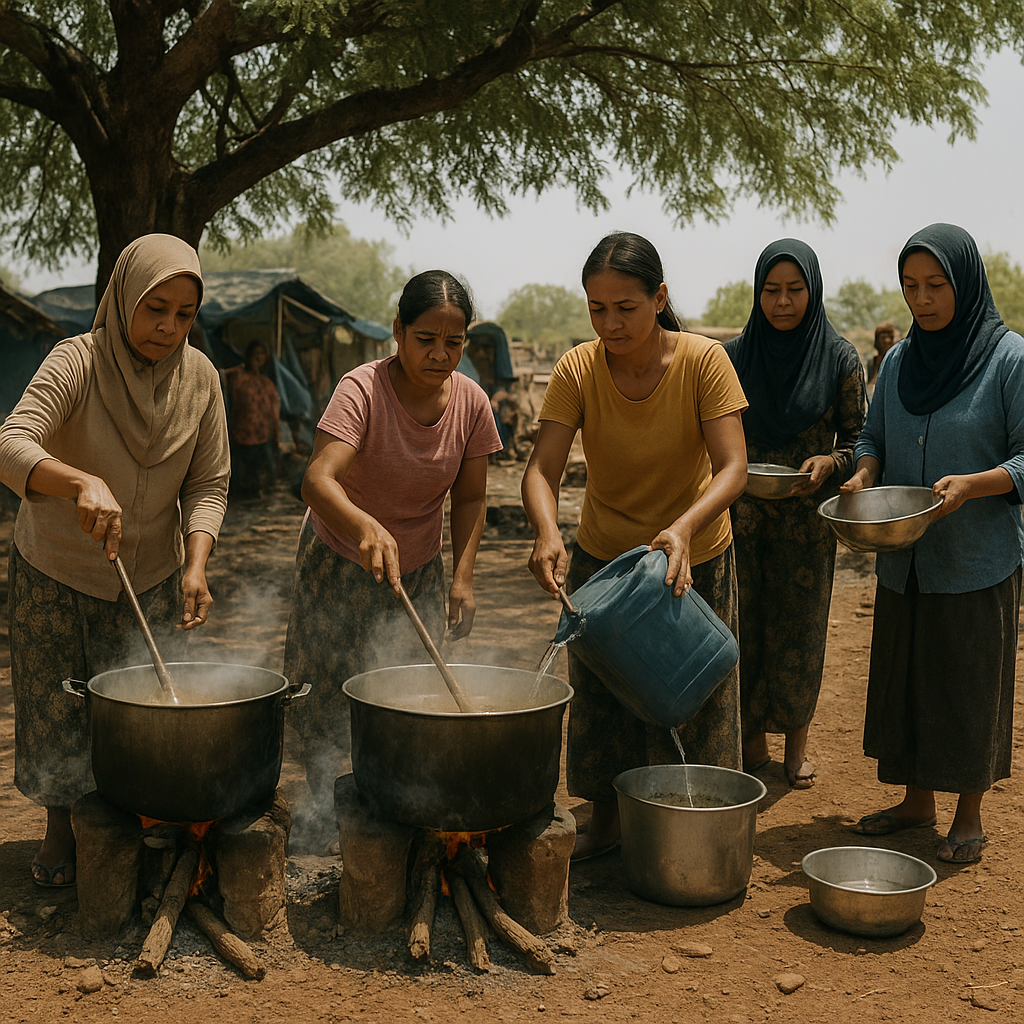 Mengintip Dapur Umum Pengungsi Perbatasan NTT: Gotong Royong di Tengah Kekeringan