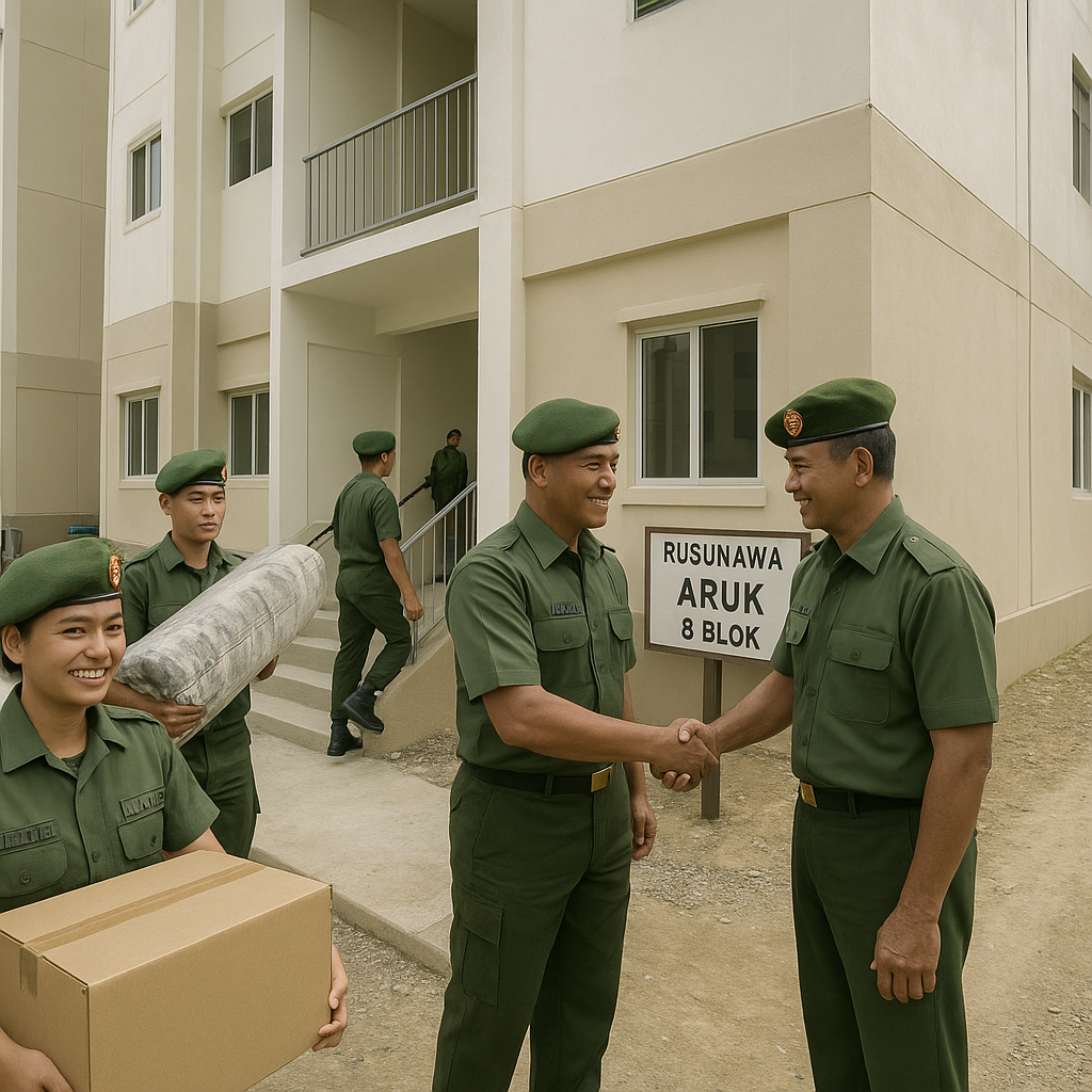 Rusunawa untuk TNI di Perbatasan Aruk Resmi Ditempati, Tingkatkan Kesejahteraan Garda Depan