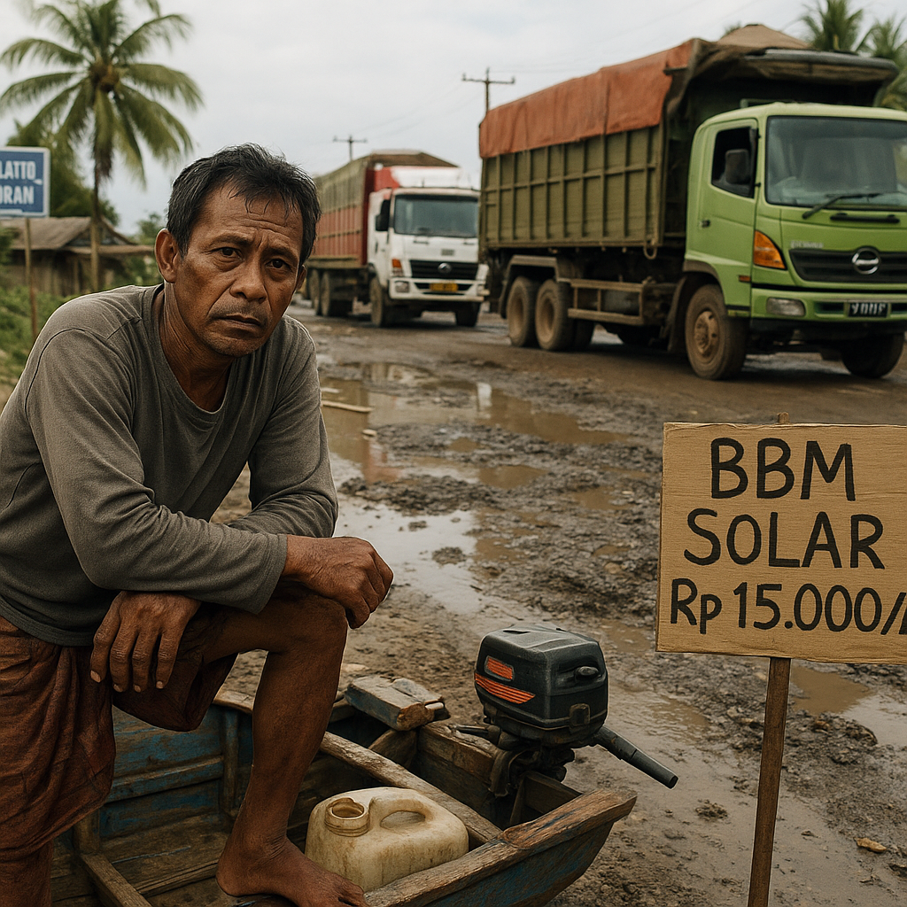 Suara Perbatasan: Warga Nunukan Keluhkan Harga BBM Selangit di Tengah Kemacetan Logistik