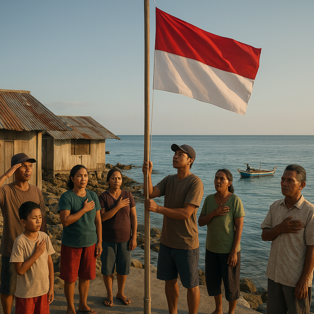 Upacara Bendera di Pulau Miangas: Merah Putih Berkibar di Titik Terluar Utara Indonesia