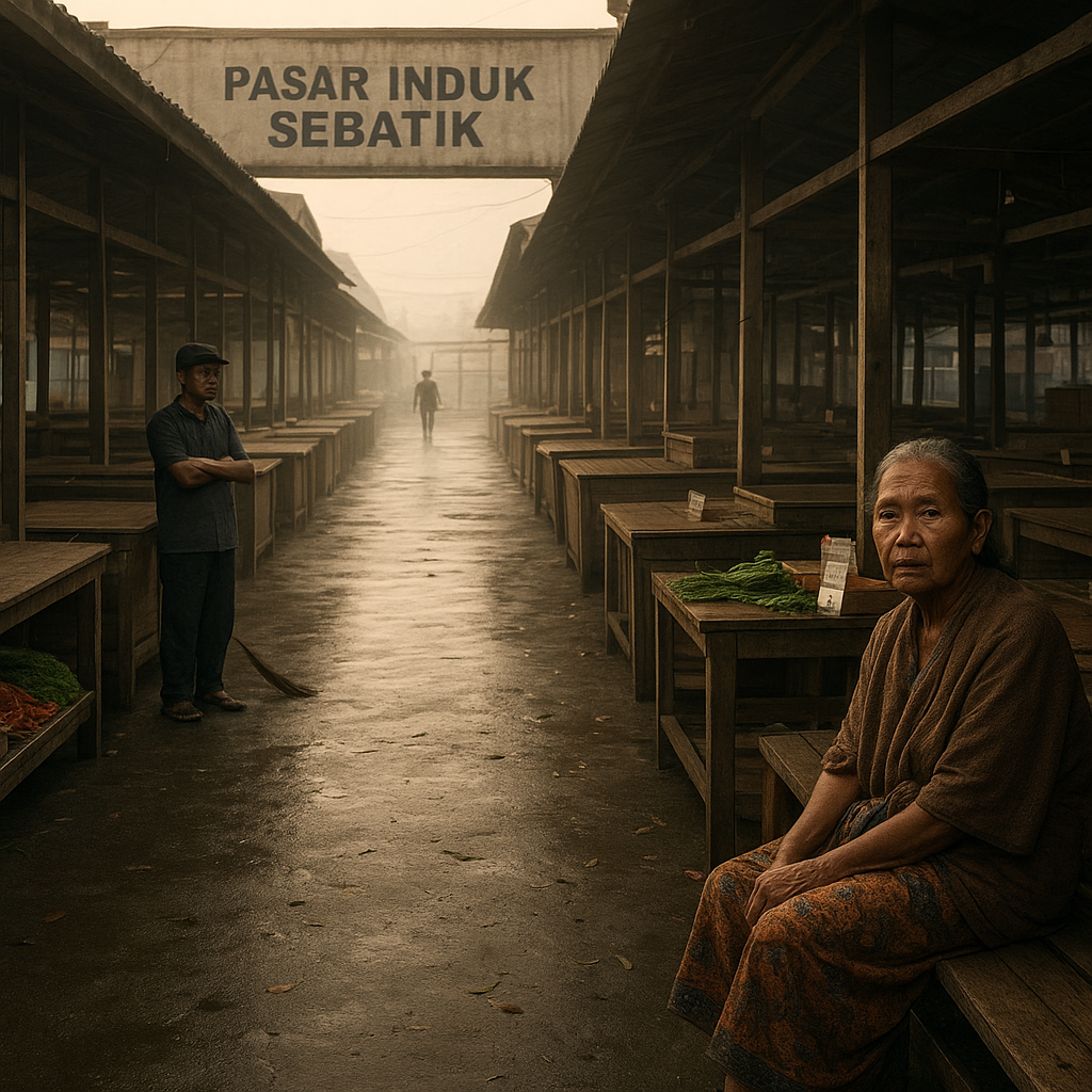 Pasar Senyap di Perbatasan: Kisah Warga Sebatik Menanti PLBN