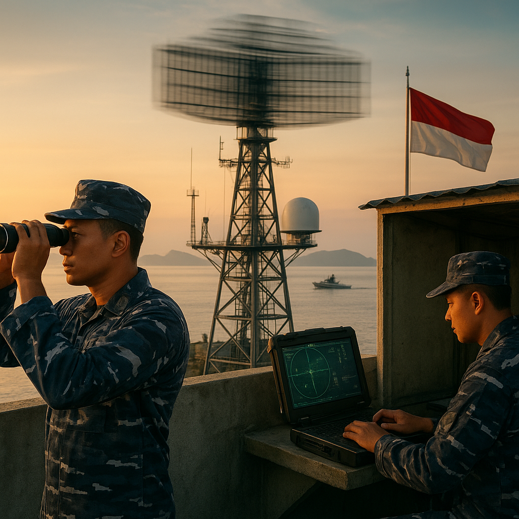 Pangkalan TNI AL di Pulau Marore Perkuat Sistem Radar Pengawasan Laut