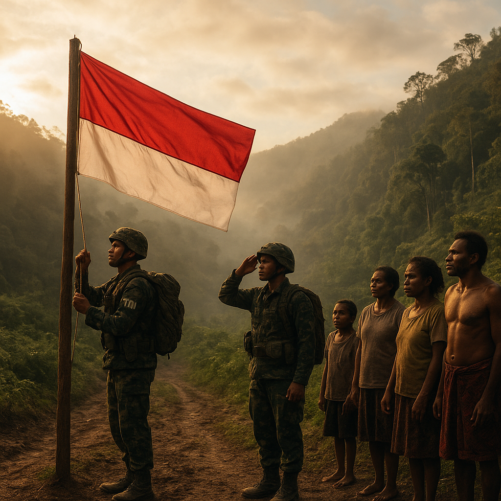 TNI Kembali Tembus Distrik Terisolasi di Papua, Kibarkan Merah Putih untuk Pertama Kalinya Setelah 15 Tahun