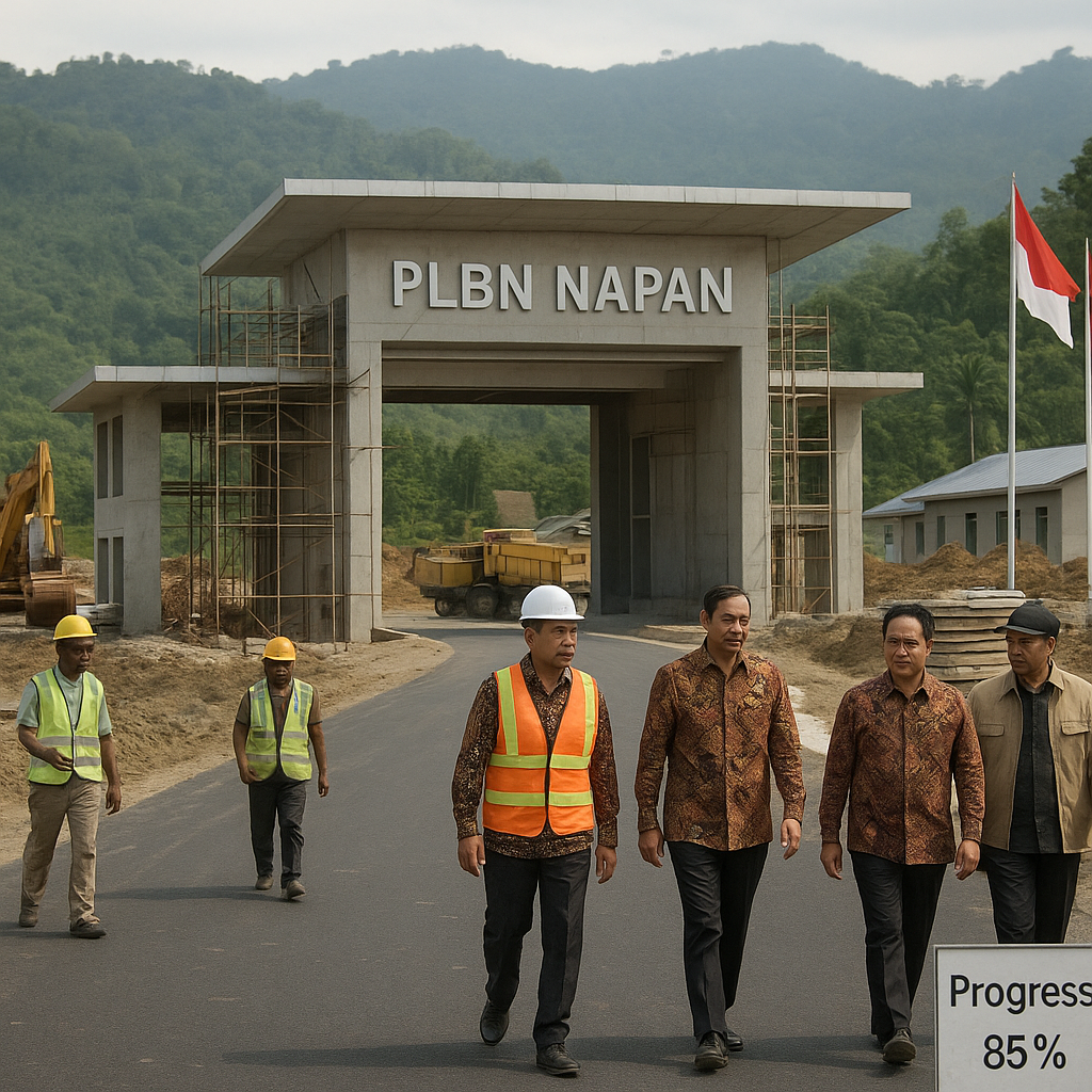 Pembangunan Pos Lintas Batas Negara (PLBN) Napan Berjalan 85%, Tingkatkan Konektivitas Warga Perbatasan