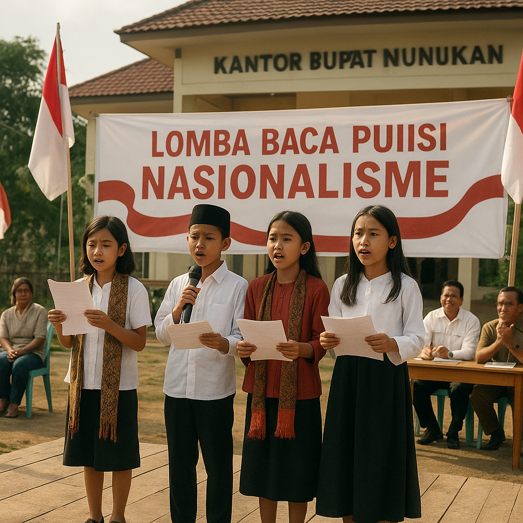 Puisi untuk Ibu Pertiwi: Lomba Baca Puisi Nasionalisme di Perbatasan Nunukan