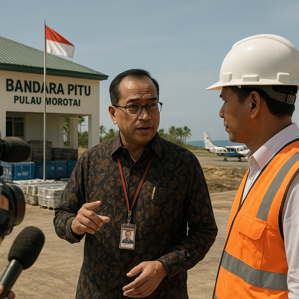 Menhub Tinjau Bandara Perbatasan di Pulau Morotai, Target Jadi Hub Logistik