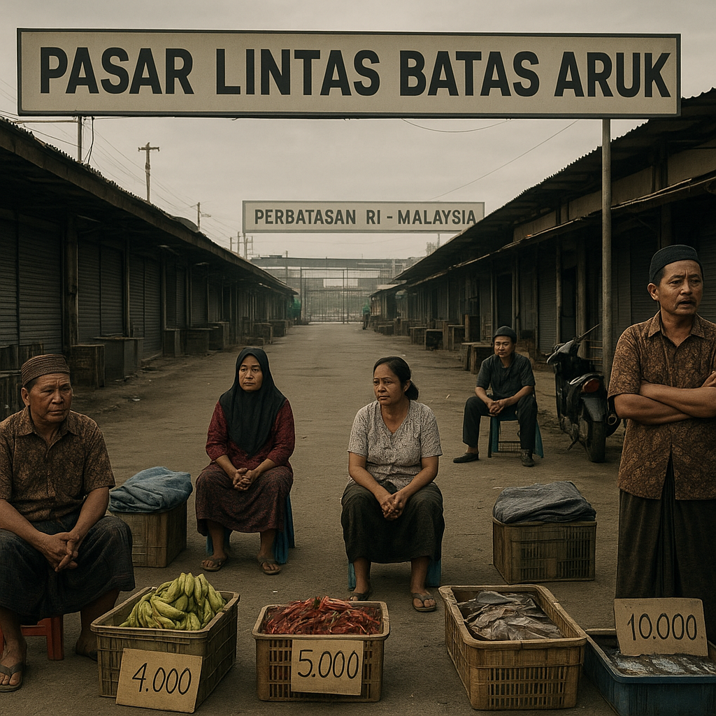Pasar Lintas Batas di Aruk Sepi, Pedagang Berharap Pembukaan Jalur Kembali