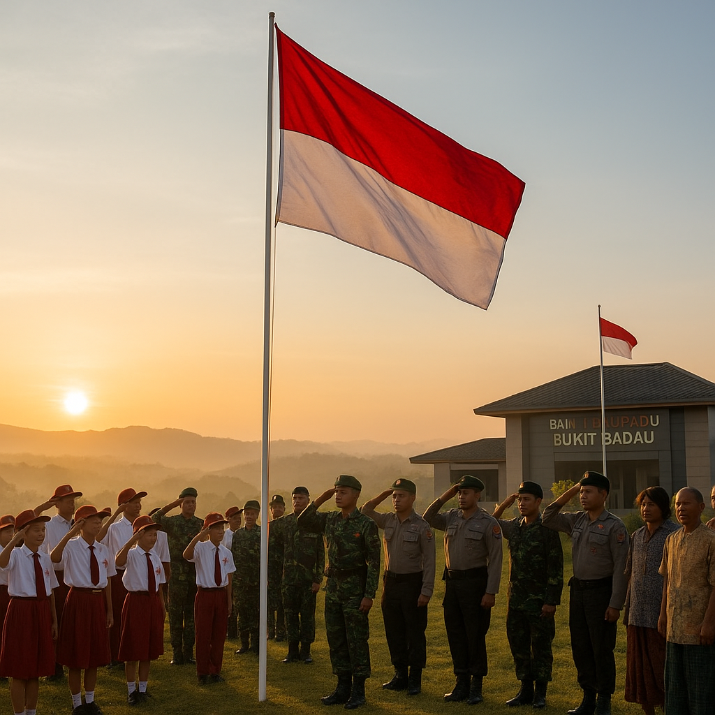 Bendera Merah Putih di Bukit Badau: Semangat Nasionalisme di Ujung Negeri