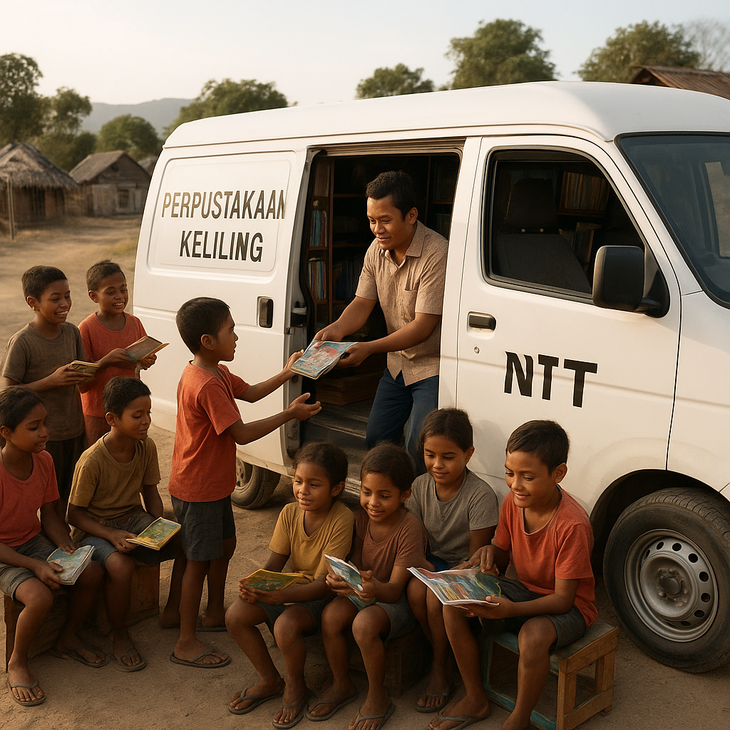 Ratusan Anak Atambua Butuh Buku, Perpustakaan Keliling Jadi Harapan