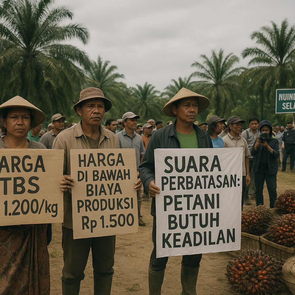 Suara Perbatasan: Petani Sawit di Nunukan Keluhkan Harga TBS yang Terlalu Rendah