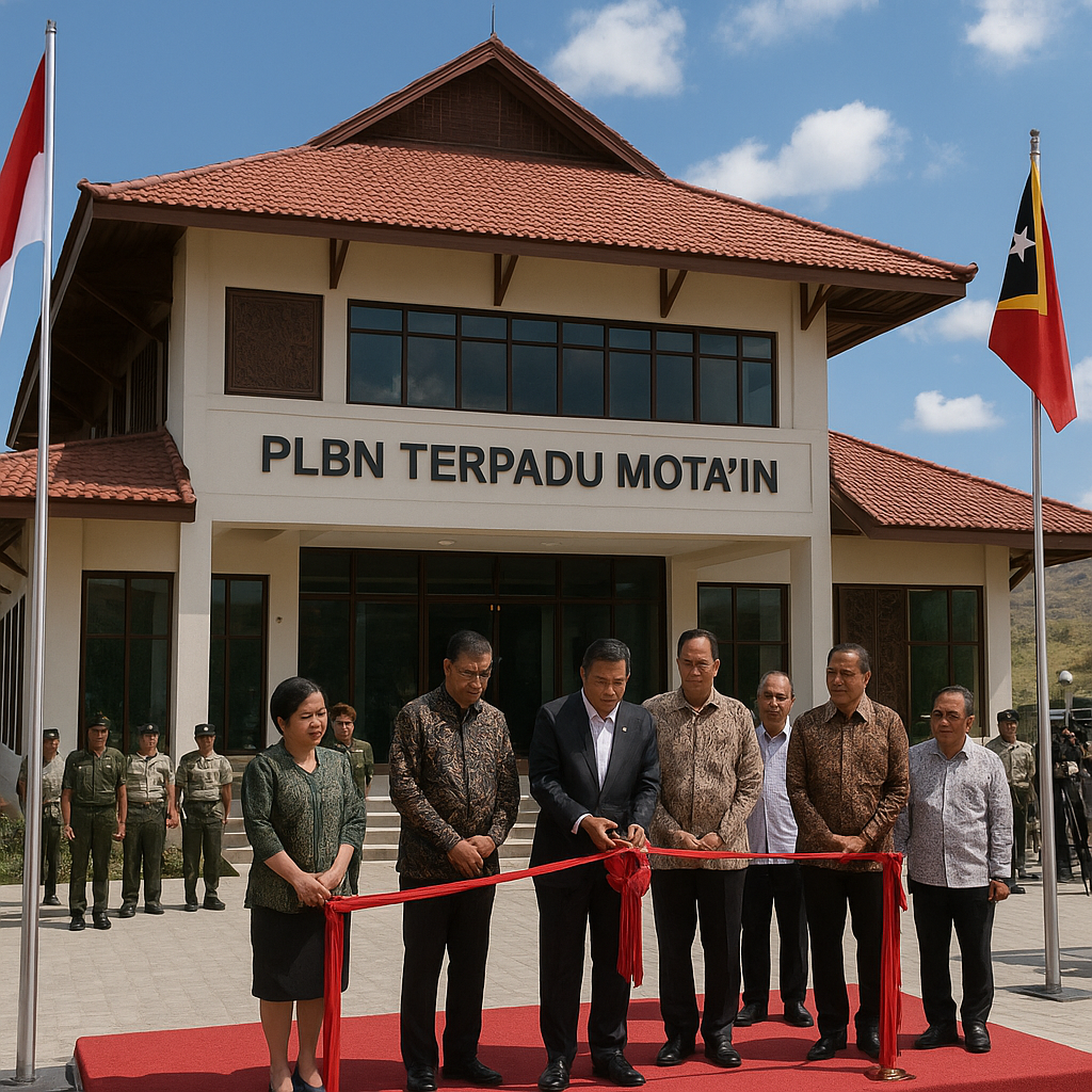 Pembangunan PLBN Terpadu di Motaain: Gerbang Perbatasan Timor Leste Kian Modern