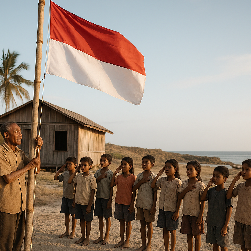 Bendera Merah Putih Berkibar di Pelosok NTT: Semangat Nasionalisme di Pulau Terluar