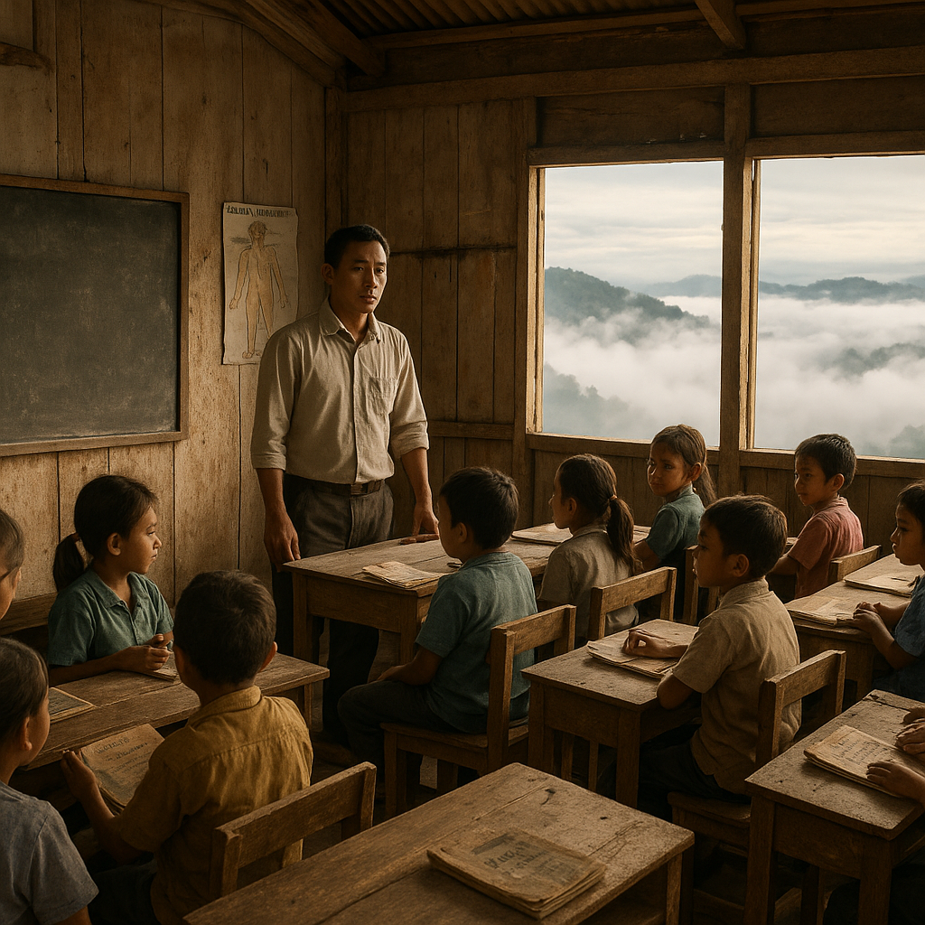 Sekolah di Krayan: Belajar di Atas Awan dengan Buku Pinjaman