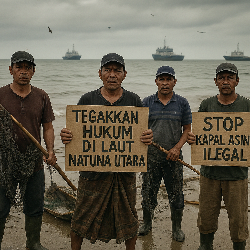 Nelayan Natuna Protes Kapal Asing, Minta Penegakan Hukum di Laut Natuna Utara