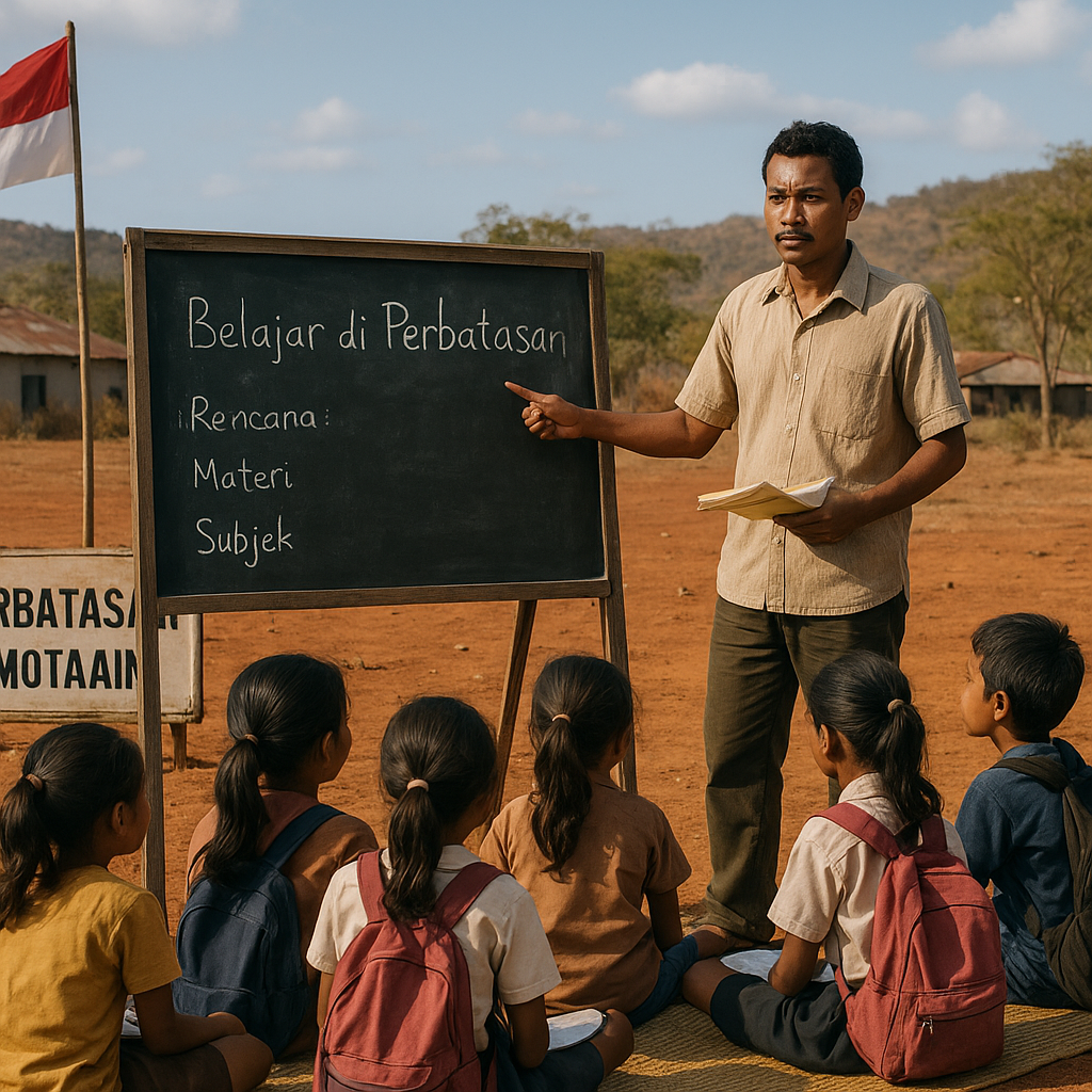 Sekolah Darat dan Guru Keliling di Perbatasan Motaain, NTT