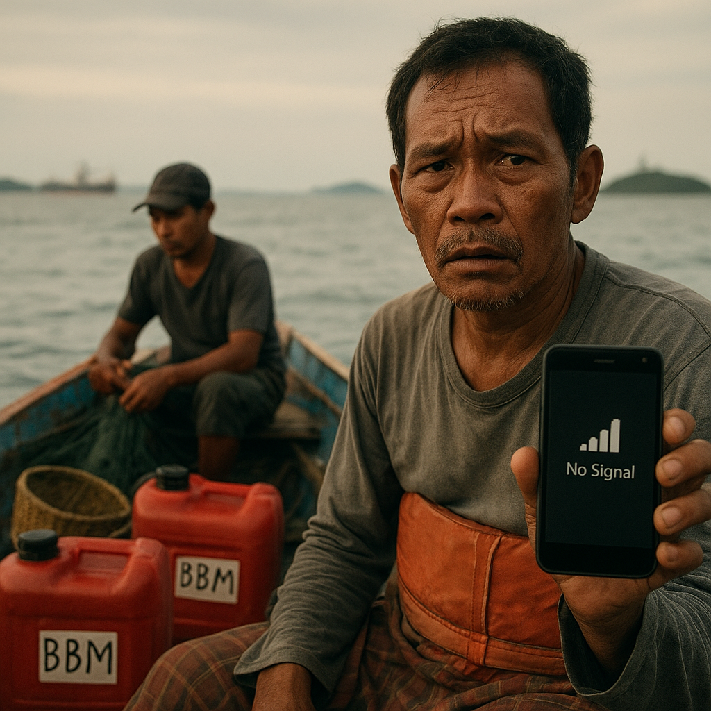 Suara Perbatasan: Nelayan di Kepulauan Riau Keluhkan Harga BBM Mahal dan Sulitnya Sinyal di Tengah Laut