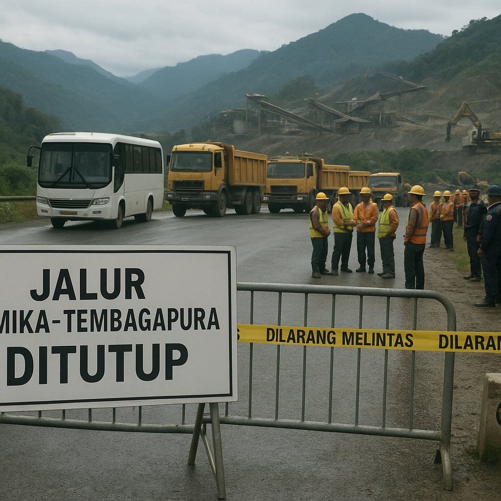 Jalur Darat Timika-Tembagapura Lumpuh, Roda Perekonomian Tetap Berputar Usai Penembakan