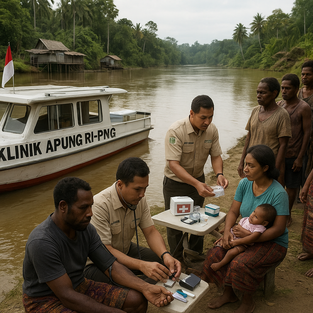 Klinik Apung RI-PNG: Layanan Kesehatan Gratis di Perbatasan Papua
