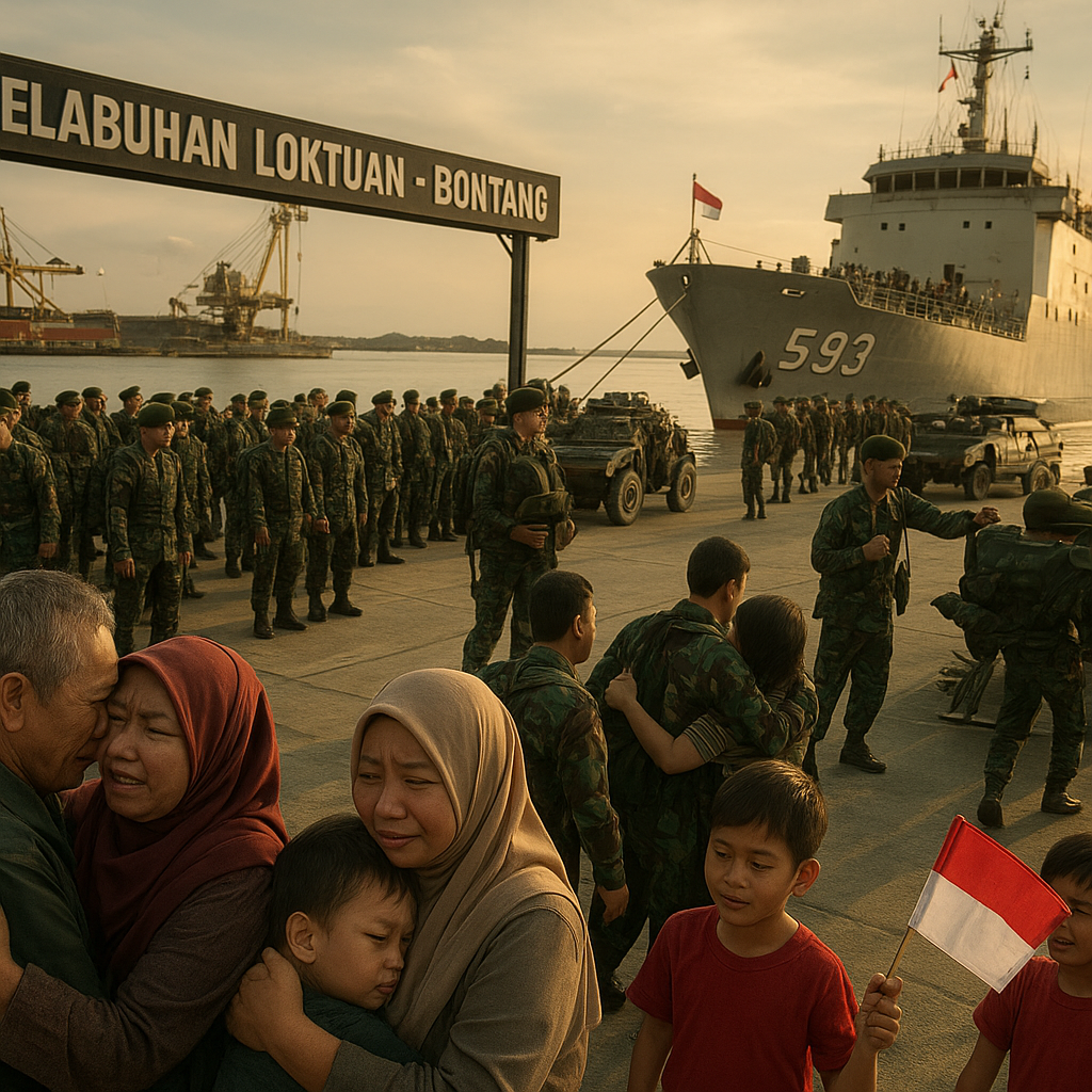 700 Prajurit TNI Bertolak dari Bontang, Siap Amankan Perbatasan RI-Malaysia