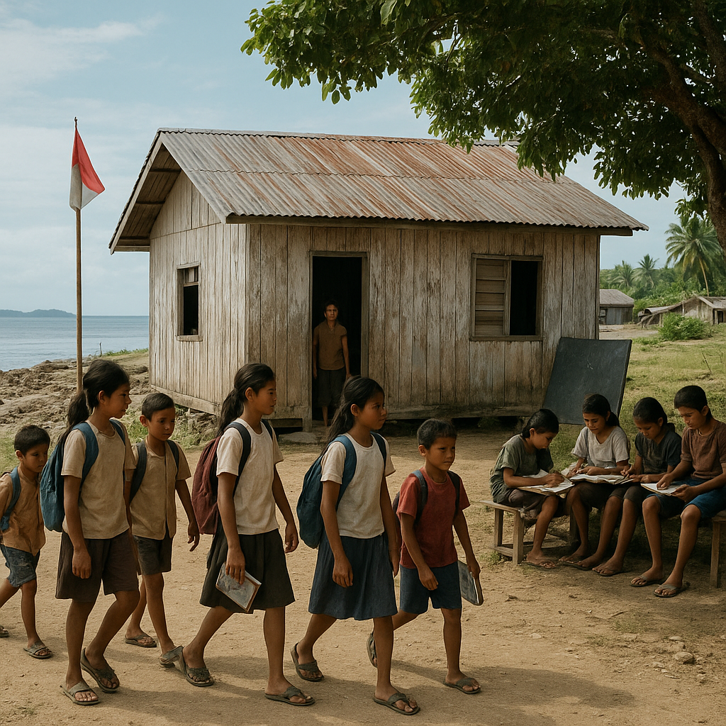 Anak-anak Perbatasan di Tano Sangir Butuh Sekolah dan Pendampingan Belajar