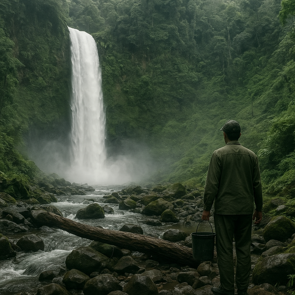 Gemuruh Air Terjun di Perbatasan Indonesia-Malaysia, Keindahan Alam di Garis Depan