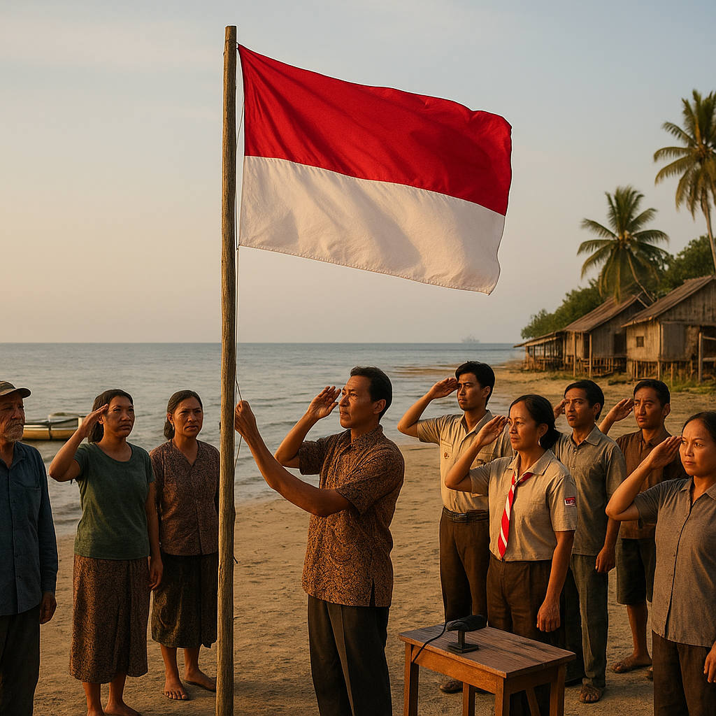 Merah Putih di Ujung Samudra: Upacara Bendera di Pulau Nipah, Titik Nol Nusantara