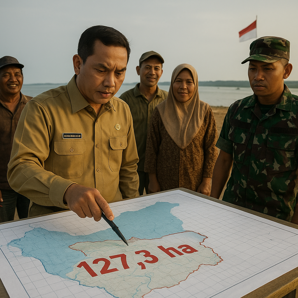 Perbatasan Pulau Sebatik Berubah Peta, 127 Hektare Kini Milik Indonesia