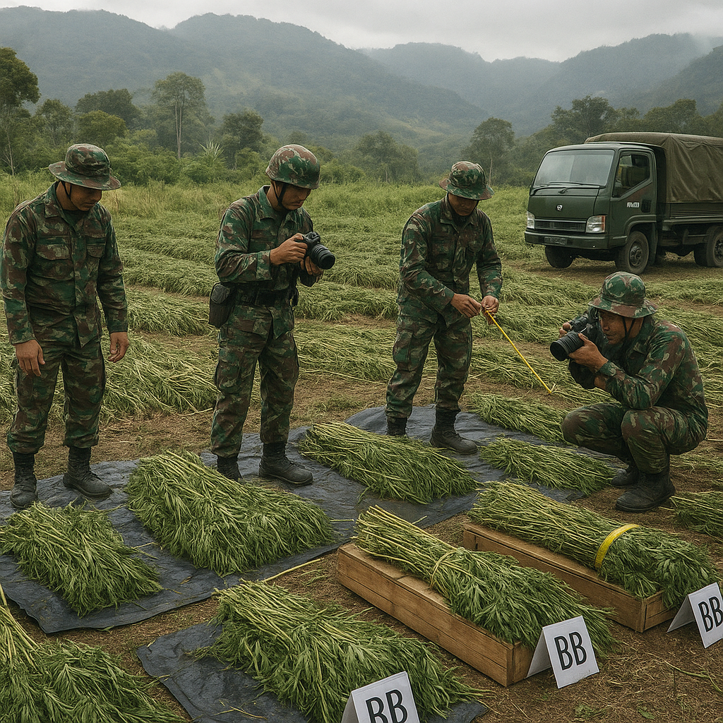 Ladang Ganja 21.400 Batang Diamankan di Yahukimo, Diduga Bahan Baku OPM