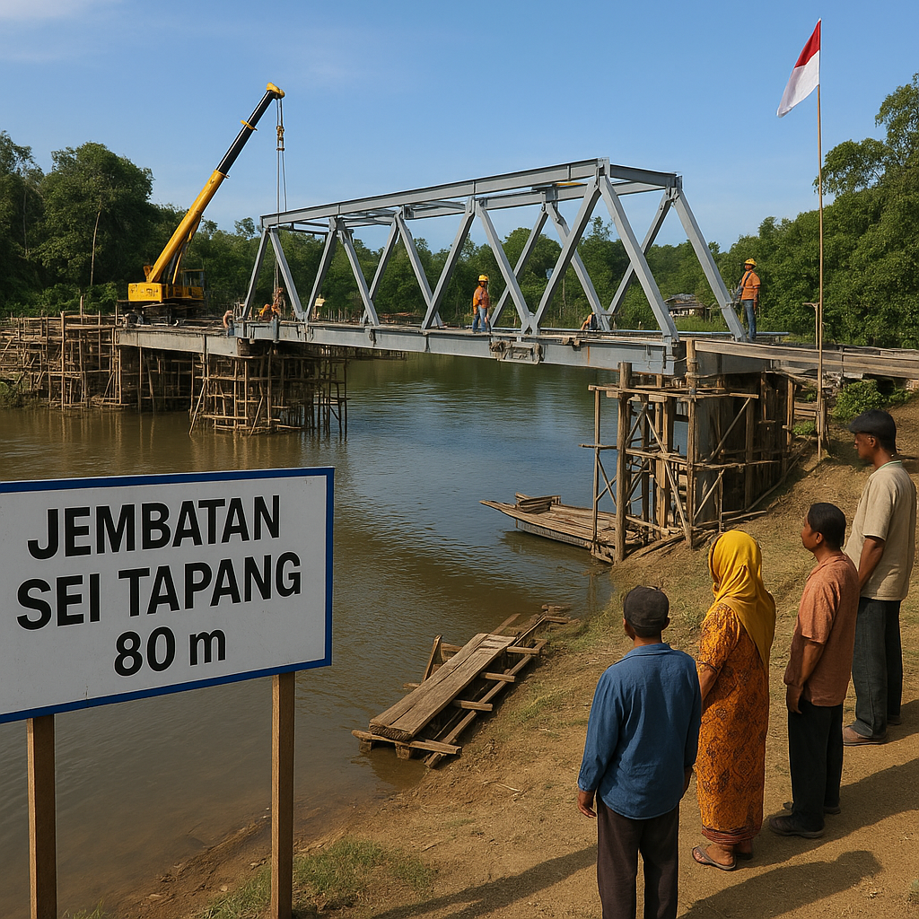 Jembatan Sei Tapang: Penghubung Dua Desa di Perbatasan Kalimantan Barat