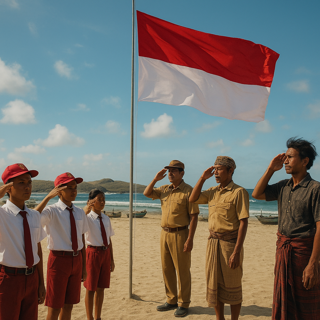 Bendera Merah Putih di Pelosok NTT: Upacara di Pulau Terluar