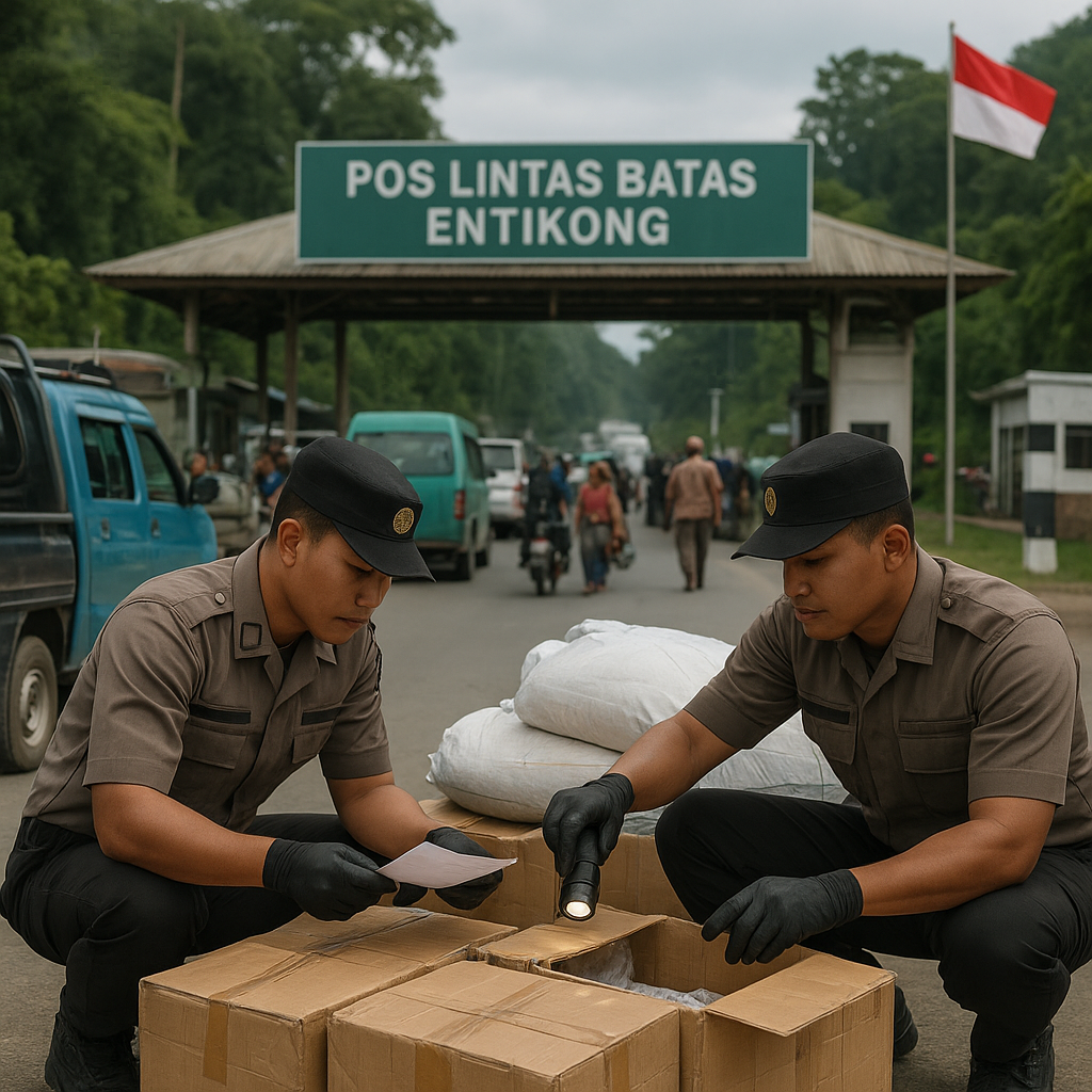 Polisi Perbatasan di Entikong: Menjaga Pintu Gerbang NKRI