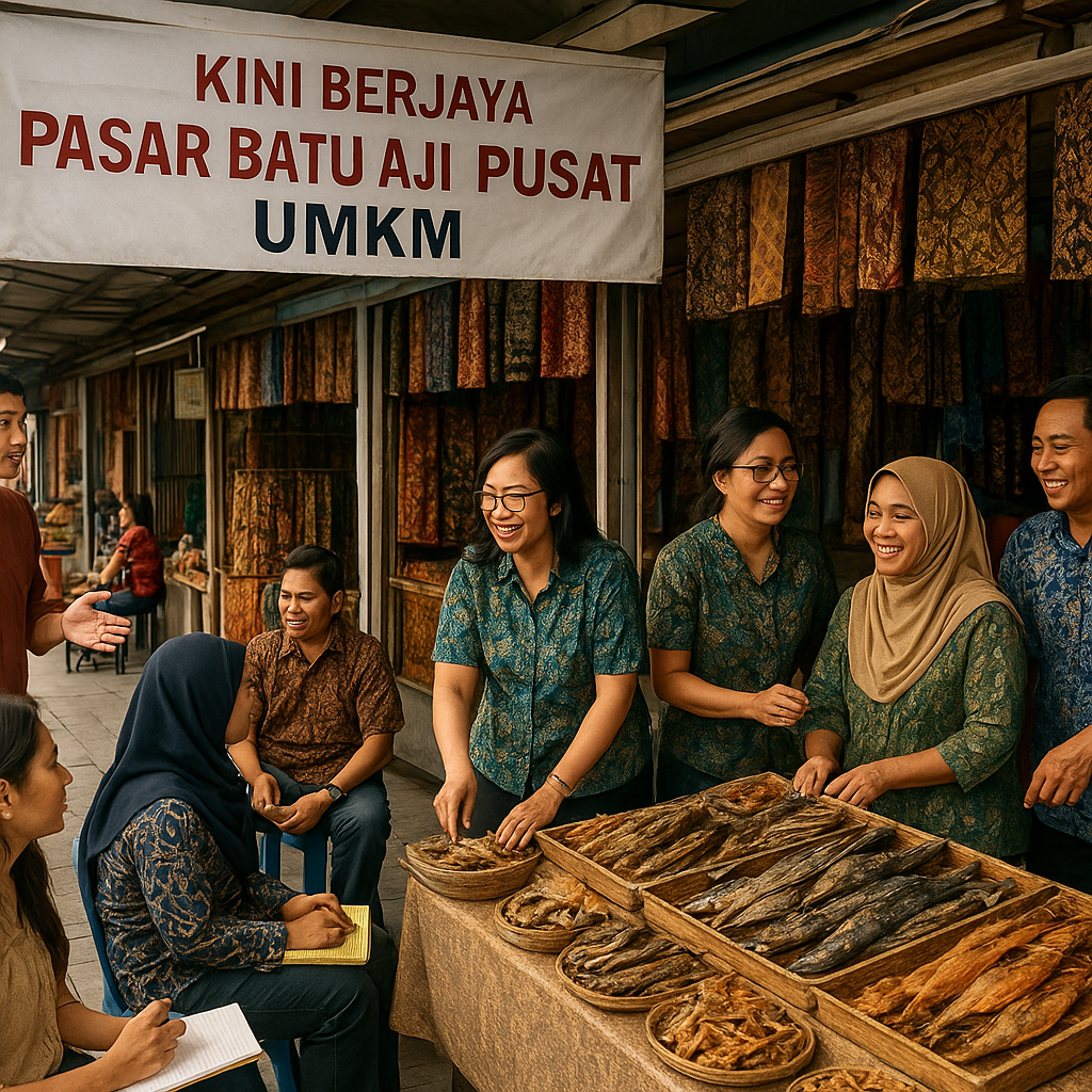 Kini Berjaya, Pasar Batu Aji di Batam Kini Jadi Pusat UMKM Warga Perbatasan