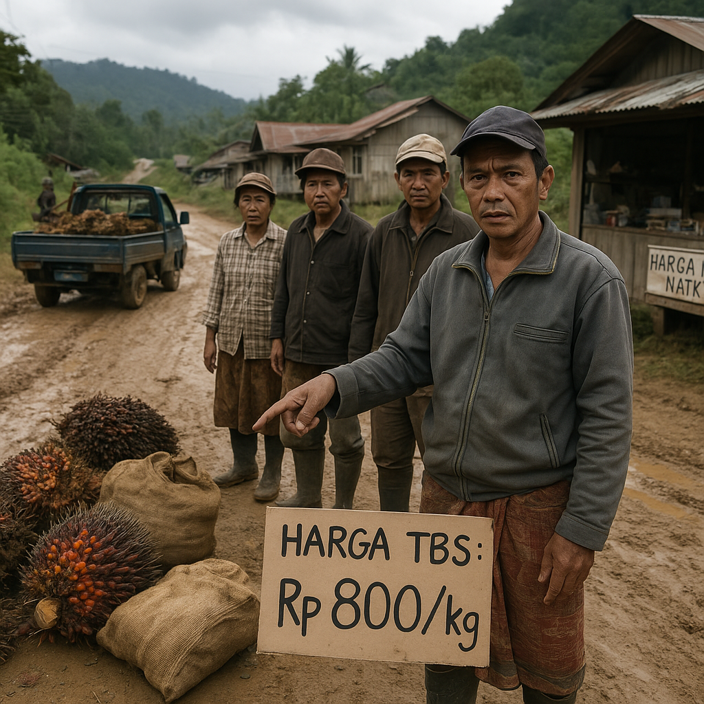 Suara Perbatasan: Petani di Nunukan Keluhkan Harga Sawit Jatuh di Tengah Harga Kebutuhan Pokok Naik
