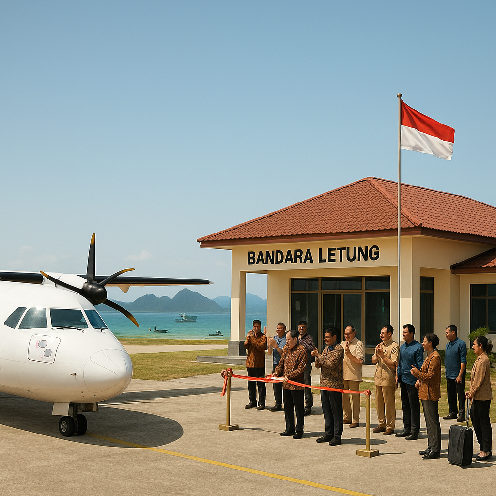 Infrastruktur Perbatasan: Bandara Letung di Kepulauan Riau Mulai Melayani Penerbangan Komersial