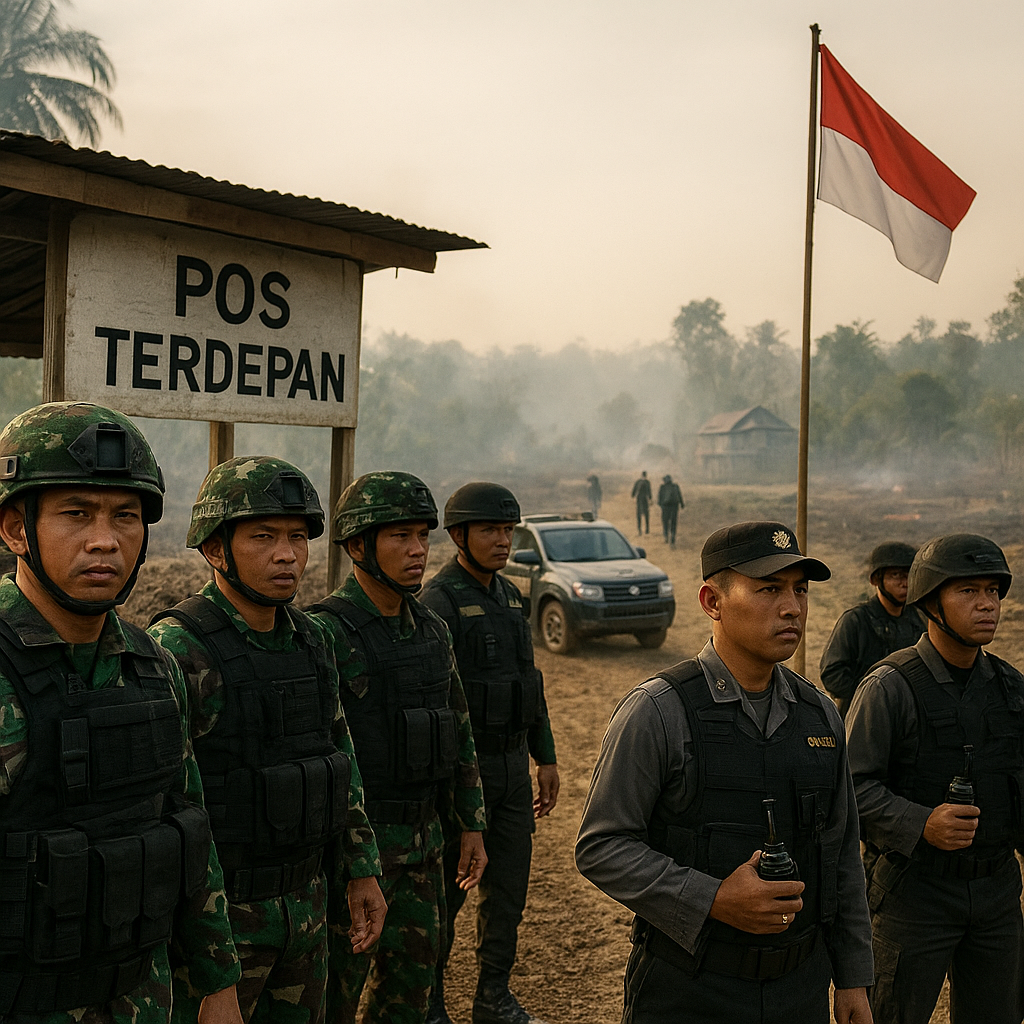 Pos Terdepan di Perbatasan Desa: 250 Personel Jaga Titik Api di Seram Bagian Barat