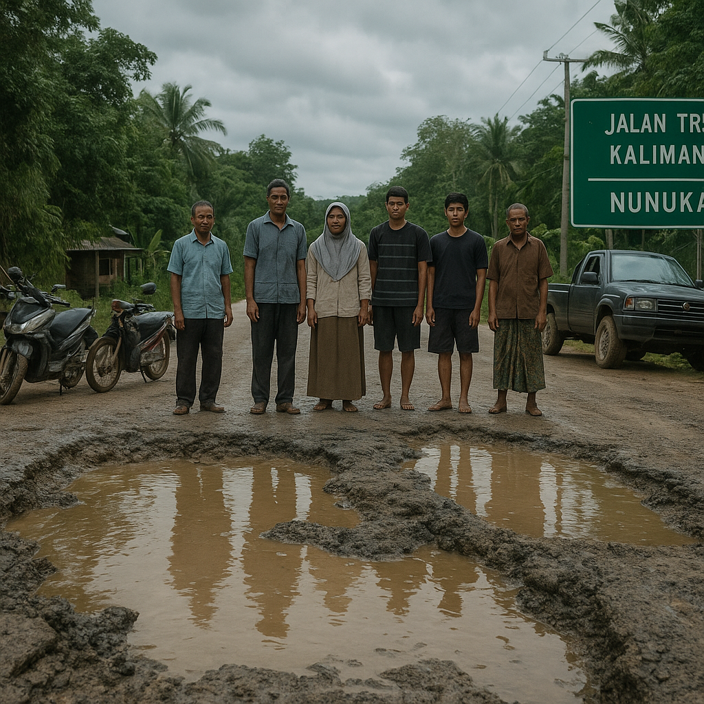 Suara dari Nunukan: Warga Perbatasan Berharap Jalan Trans Kalimantan Segera Mulus