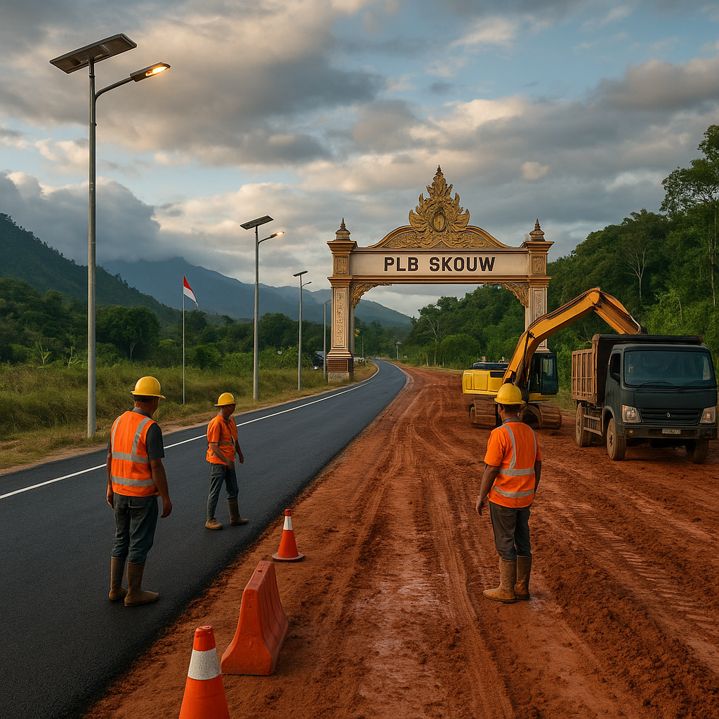 Dari Skouw sampai PLB: Menyusuri Pembangunan Infrastruktur di Papua Perbatasan