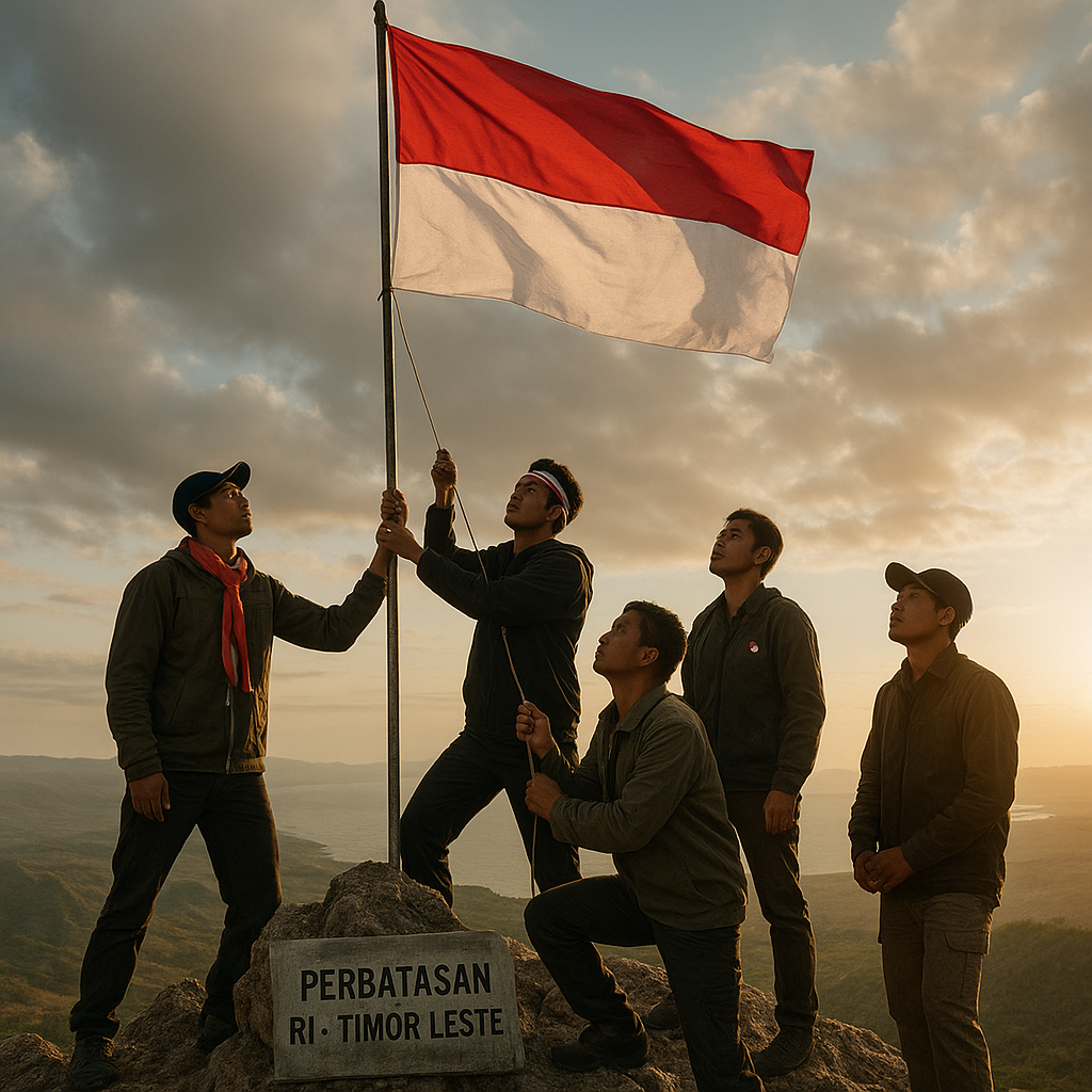 Menatap Perbatasan dari Puncak Bukit: Kisah Relawan Bendera di Atambua