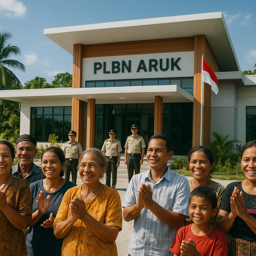 Optimisme di PLBN Aruk: Warga Sambut Pos Baru yang Lebih Representatif