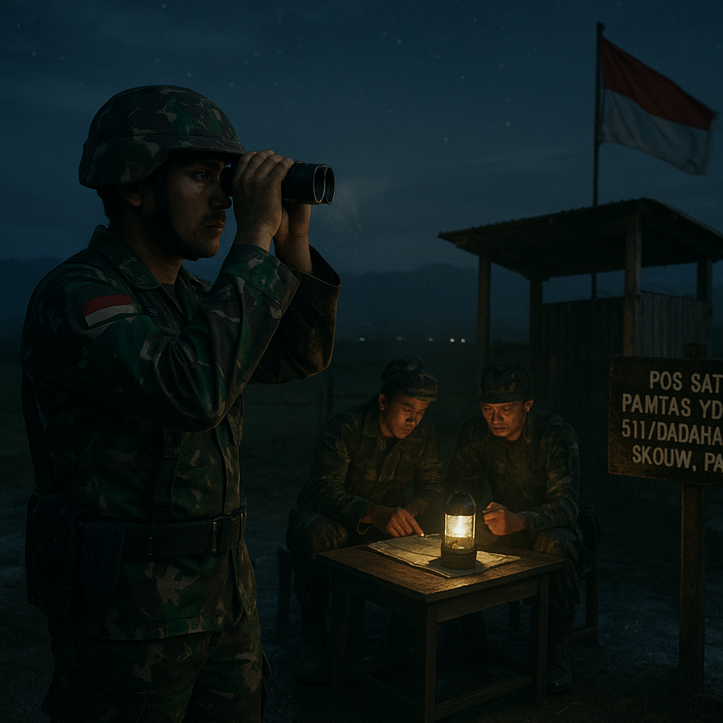Pos Satgas Pamtas di Skouw: Malam Panjang di Ujung Negeri, Menjaga Perbatasan RI-PNG