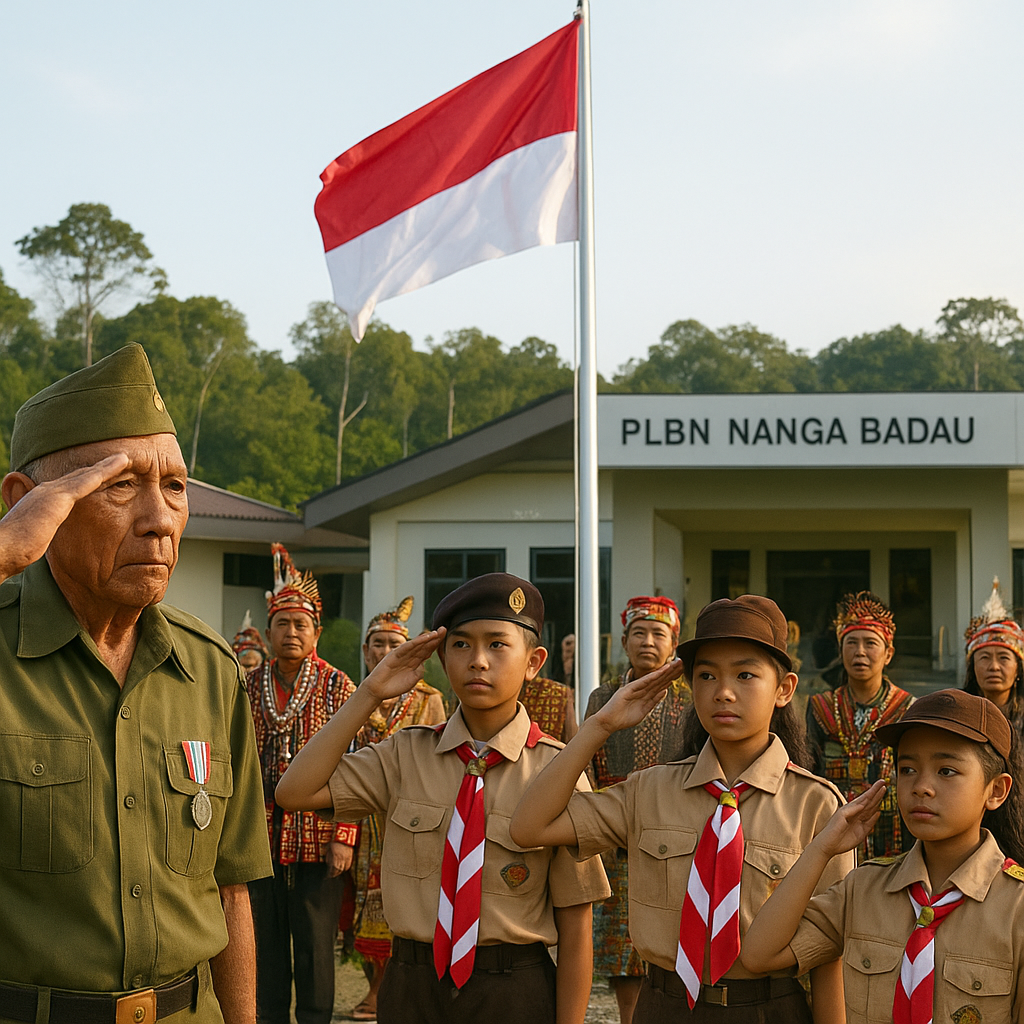 Peringatan HUT RI ke-81 di PLBN Nanga Badau: Merah Putih Berkibar di Ujung Negeri