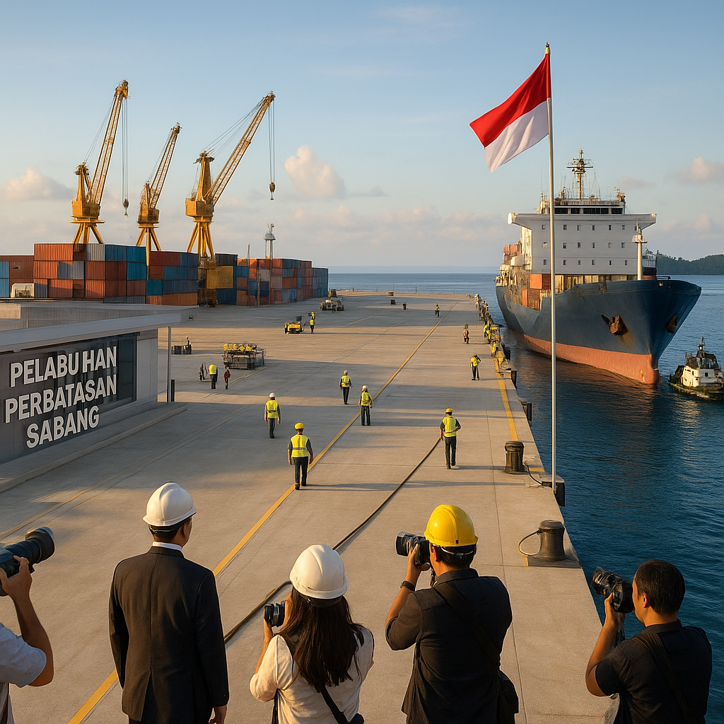 Pembangunan Pelabuhan Perbatasan di Sabang Selesai, Kapal Kargo Mulai Sandar