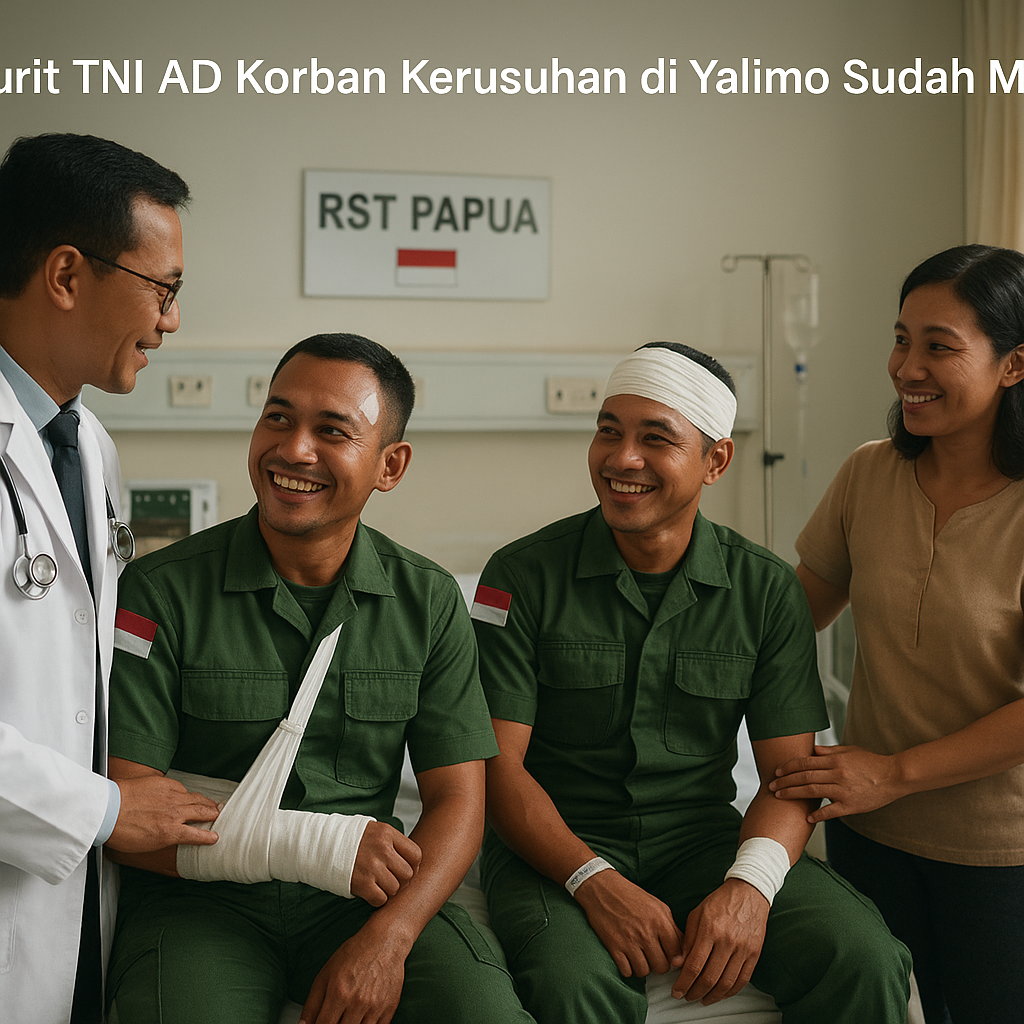 3 Prajurit TNI AD Korban Kerusuhan di Yalimo Sudah Membaik